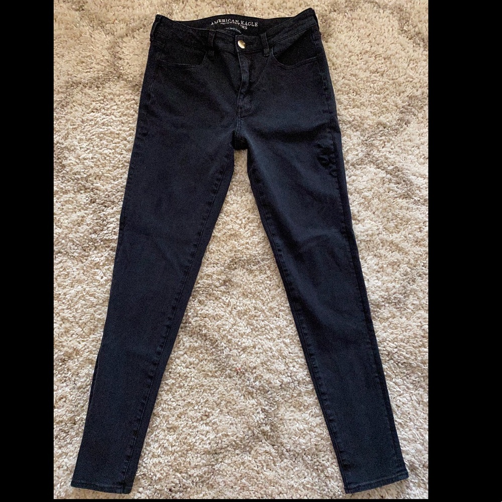 Vintage black denim jeans / American Eagle